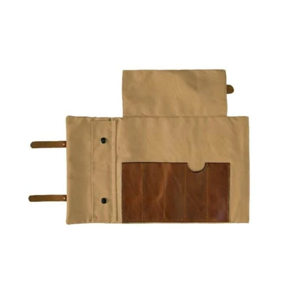 Trade Brown Canvas & Leather Artist Roll 4 Trade Brown Canvas & Leather Artist Roll - Image 2