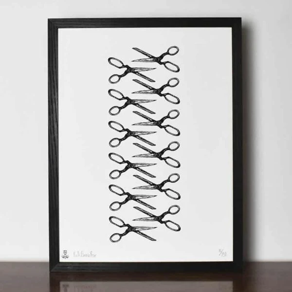 Scissor Pattern Limited Edition Print 12” X 16” 3 Scissor Pattern Limited Edition Print 12” X 16”
