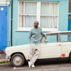 Men’s Seafoam Waffle Crew Neck Jumper -Home And Daily Necessities Store seafoam waffle crew neck jumper lifestyle cuff car 600x600 1