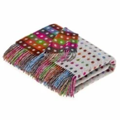 Multi-Spot Grey Throw