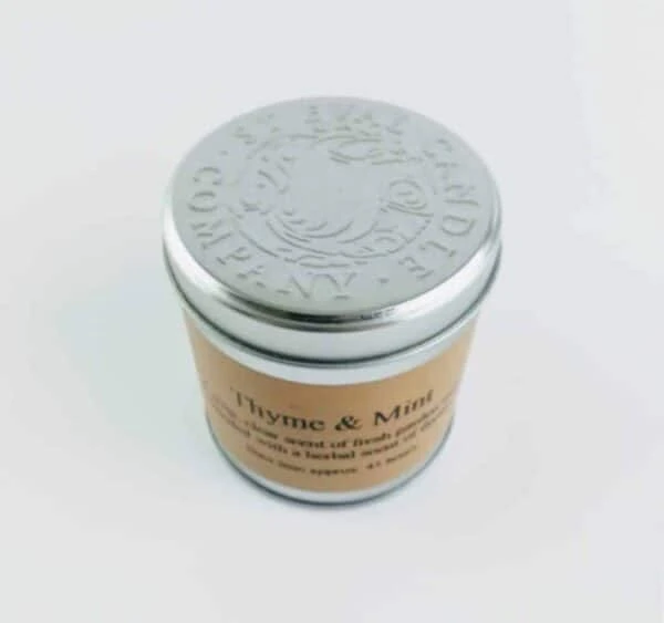 Thyme And Mint Tin Candle 4 Thyme And Mint Tin Candle - Image 2