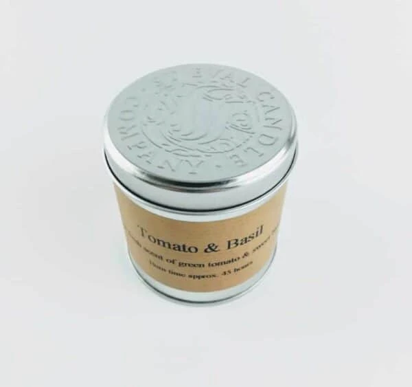 Tomato And Basil Tin Candle 4 Tomato And Basil Tin Candle - Image 2