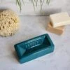 Teal London Brick Dish -Home And Daily Necessities Store teal brick dish lifestyle top 600x600 1