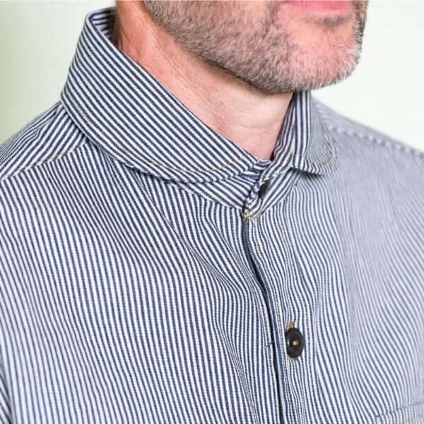 Ticking Stripe Maritime Overshirt 6 Ticking Stripe Maritime Overshirt - Image 4