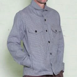 Ticking Stripe Maritime Overshirt