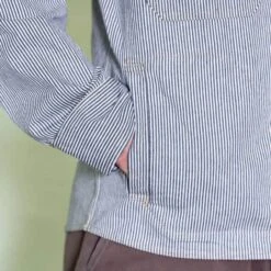 Ticking Stripe Maritime Overshirt 9 Ticking Stripe Maritime Overshirt -Home And Daily Necessities Store ticking stripe maritime overshirt pocket 600x600 1