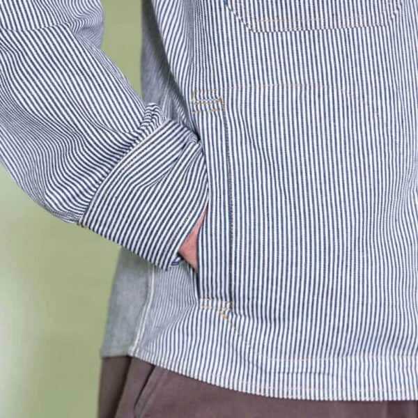 Ticking Stripe Maritime Overshirt 5 Ticking Stripe Maritime Overshirt - Image 3