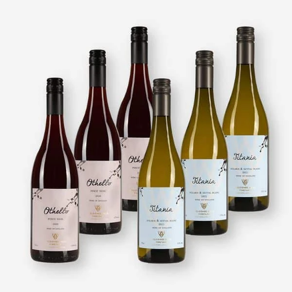 English Red & White Wine 6 Bottle Case 3 English Red & White Wine 6 Bottle Case