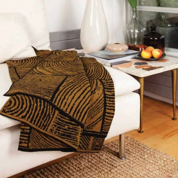 Moss Wood Block Throw 4 Moss Wood Block Throw - Image 2